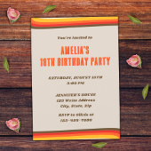 Vrede Liefde Retro Groovy Zonsondergang Grijs 18e Kaart