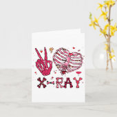 Vrede Liefde Röntgen Valentijn  Kaart (Gele Bloem)