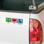 Vrede Liefde Rottweilers Bumpersticker (Op Truck)