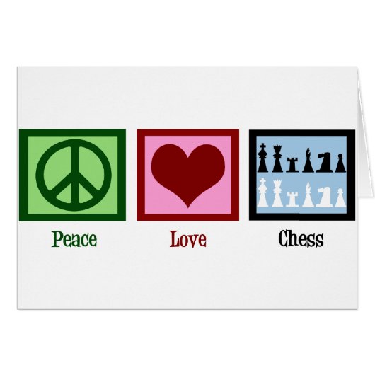 Vrede Liefde Schaken (Voorkant Horizontaal)