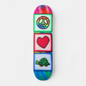 Vrede, liefde, schildpadden persoonlijk skateboard (Voorkant)