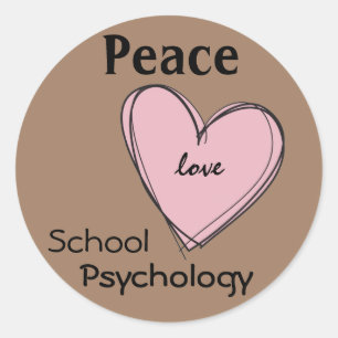 Vrede, Liefde, School Psychologie Stickers