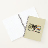 Vrede, liefde, schoolbus notitieboek (Binnen)
