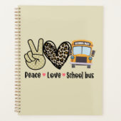 Vrede, liefde, schoolbus planner (Voorkant)