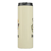 Vrede, liefde, schoolbus thermosbeker (Achterkant)