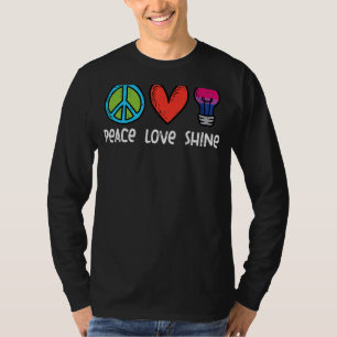 Vrede Liefde Shine Biseksueel Bi Pride Stuff Vlag T-shirt