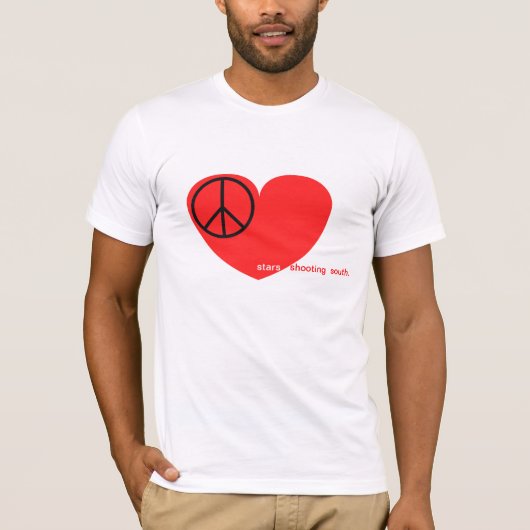 Vrede, liefde, Shooting South T-shirt (Voorkant)