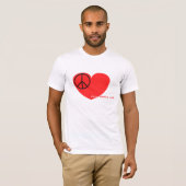 Vrede, liefde, Shooting South T-shirt (Voorkant volledig)
