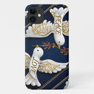 Vrede & Liefde Sierlijke Duif Kunst Case-Mate iPhone Case