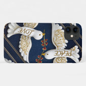 Vrede & Liefde Sierlijke Duif Kunst Case-Mate iPhone Case (Achterkant (horizontaal))