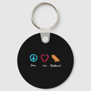 Vrede Liefde Skateboard Skateboarden Fan Skater Sleutelhanger