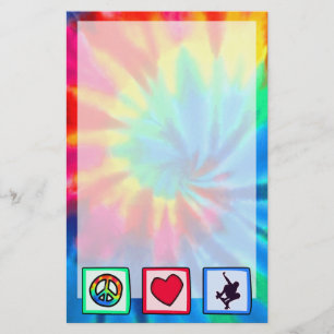 Vrede, liefde, skateboarden briefpapier