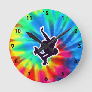 Vrede, liefde, skateboarden ronde klok