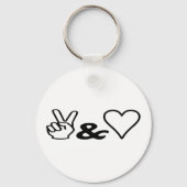 Vrede & Liefde Sleutelhanger (Voorkant)