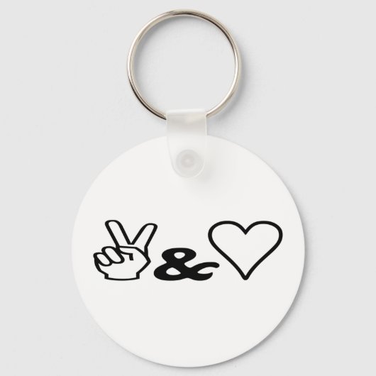 Vrede & Liefde Sleutelhanger (Voorkant)