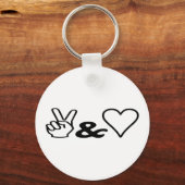 Vrede & Liefde Sleutelhanger (Voorkant)