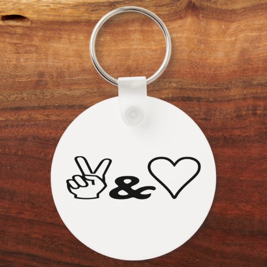 Vrede & Liefde Sleutelhanger (Voorkant)