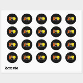 Vrede Liefde Softbal Leopard Softball Speler Meisj Ronde Sticker (Vel)