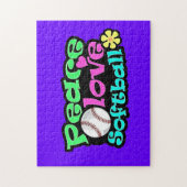Vrede, liefde, Softball Legpuzzel (Verticaal)