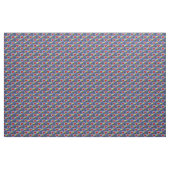 Vrede, liefde, Softball op blauw design Stof (Yard (91,4 cm))