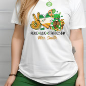 ✌️Vrede, Liefde, St. Patrick's Day! Gepersonalisee T-shirt