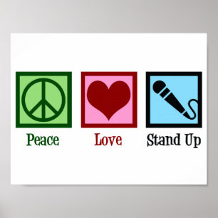 Vrede Liefde Stand-upcomedy Poster