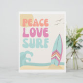 Vrede, liefde, Surf | Teken van de partij Surf | B (Staand voorkant)
