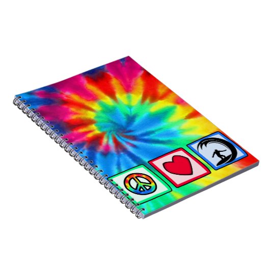 Vrede, liefde, surfen notitieboek (Rechterzijde)