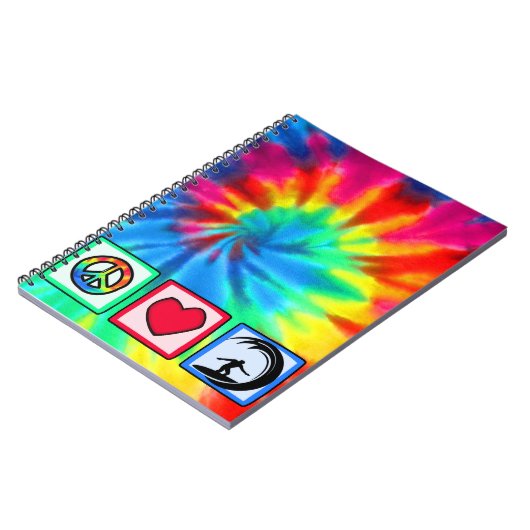 Vrede, liefde, surfen notitieboek (Linkerzijde)