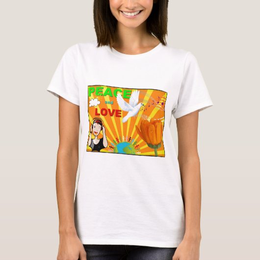 Vrede & Liefde T-shirt (Voorkant)