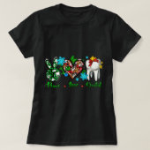 Vrede Liefde Tandheelkundige Tandarts Assistent Ke T-shirt (Design voorkant)