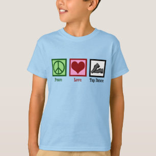 Vrede Liefde Tap Dans Kinder T-shirt