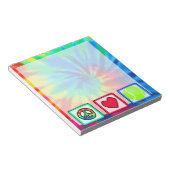 Vrede, liefde, Tennis Notitieblok (Schuin)