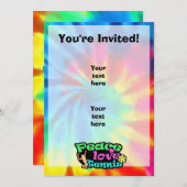 Vrede, liefde, Tennis; Retro Kaart (Voorkant / Achterkant)