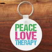 Vrede Liefde Therapie Sleutelhanger (Voorkant)