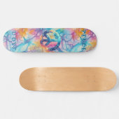 Vrede Liefde Tie-Dye Persoonlijk Skateboard (Horizontaal)