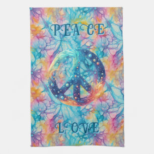 Vrede Liefde Tie-Dye Theedoek