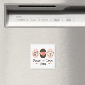Vrede Liefde Tofu Magnet (Insitu (Vaatwasser))