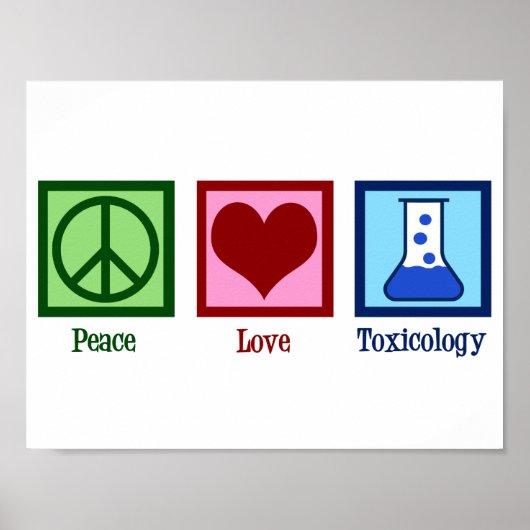 Vrede Liefde Toxicologie Poster (Voorkant)