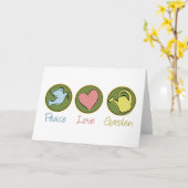 Vrede, liefde, tuin kaart (Gele Bloem)