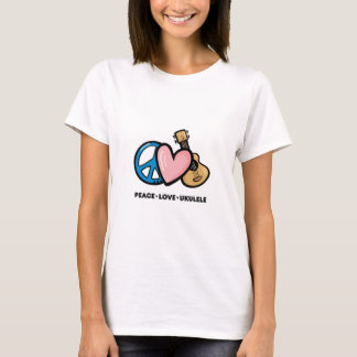 Vrede, liefde, Ukulele T-shirt
