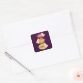 Vrede Liefde Varken Stack Vierkante Sticker (Envelop)