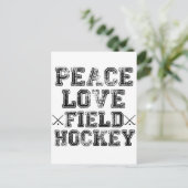 Vrede, liefde, veldsleutel briefkaart (Staand voorkant)