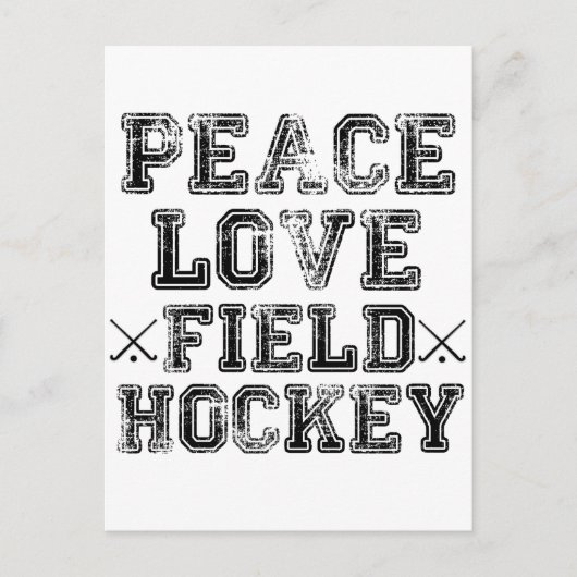 Vrede, liefde, veldsleutel briefkaart (Voorkant)