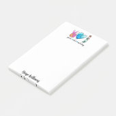 Vrede Liefde Verpleegkunde Aangepaste Naam Notitie Post-it® Notes (Schuin)