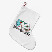 Vrede Liefde Verpleegster Kerstmis Grote Kerstsok (Voorkant (Hangend))