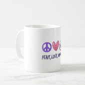 Vrede Liefde Verpleging Koffiemok (Voorkant links)