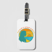 Vrede & Liefde Vibes Bagagelabel (Voorkant (verticaal))