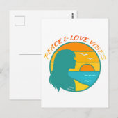 Vrede & Liefde Vibes Briefkaart (Voorkant / Achterkant)