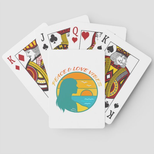 Vrede & Liefde Vibes Pokerkaarten (Achterkant)
